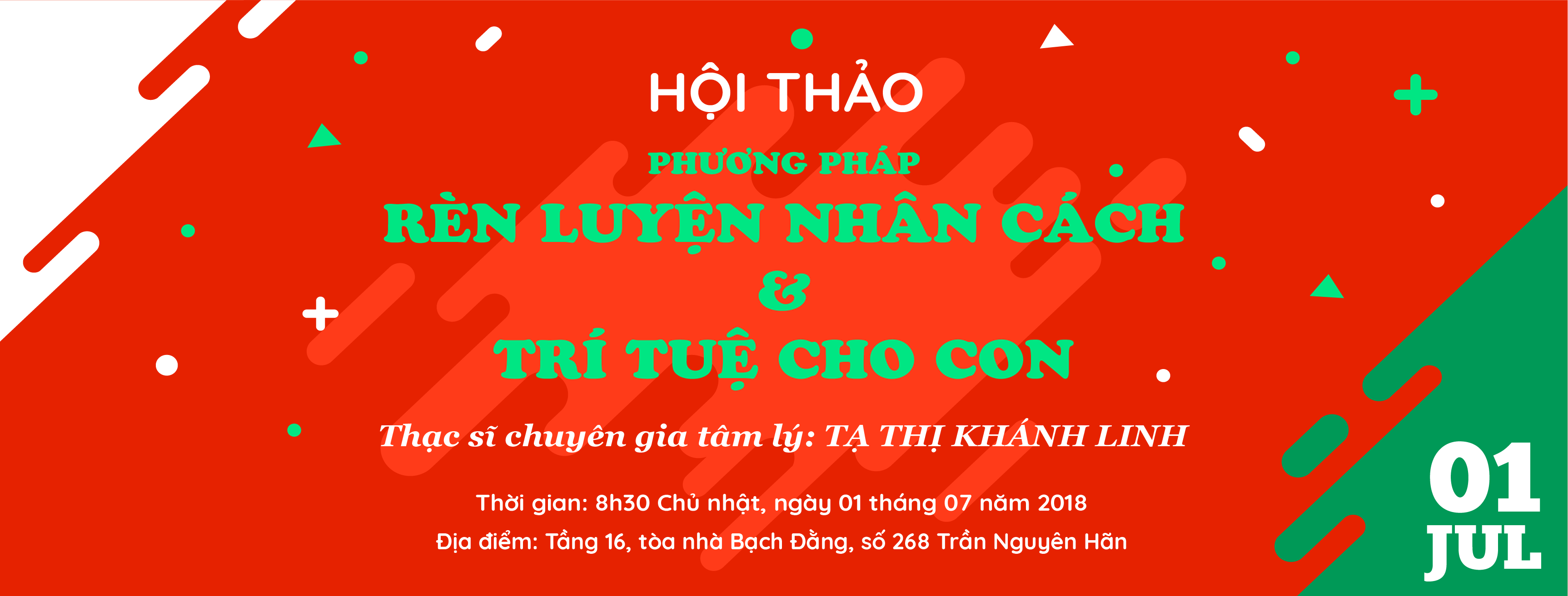 Hội thảo giáo dục: "Phương pháp rèn luyện nhân cách và  trí tuệ cho con"